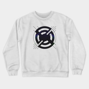 Black abstract geometric logo Crewneck Sweatshirt